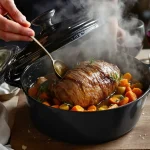 Le gigot à la cuillère d’Alain Ducasse : la recette de chef simplissime pour une viande fondante